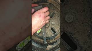 Valve stem install without removing the tire no special tools [upl. by Anaerda]