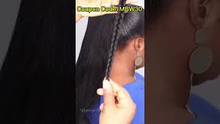 😍Stunning｜Braided Ponytail Tutorial On Short Natural Hair｜Beginner Friendly Hairstyle mybraidedwig [upl. by Wesa]