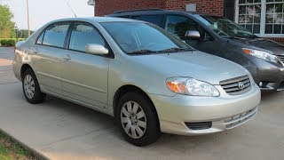 2003 Toyota Corolla LE Full Tour Startup amp Review [upl. by Vaientina]