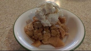 Easy Apple Cobbler Recipe  The Hillbilly Kitchen [upl. by Ymmot]