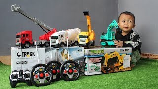 Unboxing Mainan Mobil Truk  Excavator Damkar Mobil Molen amp Mobil Beko  Koleksi Mainan RC [upl. by Haneen688]