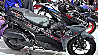 Yamaha Aerox 155 in Glossy Black and Gray Color Option  Yamaha aerox 155 [upl. by Jacinda]