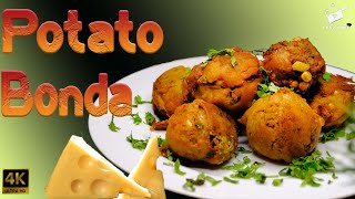 Crispy Potato Cheese Bonda  4K Video  Chop Knife [upl. by Rondi]