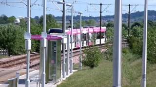 Ingliston Park and Ride Tram Stop Edinburgh Scotland [upl. by Aisila]