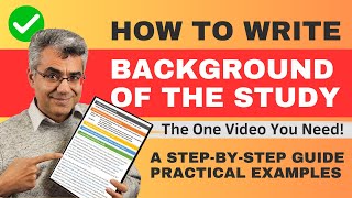 💪 How to Write the Background of a Study in a Research Paper A StepbyStep Guide 🎓 [upl. by Etnuad437]