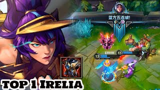 Wild Rift Ireliatop 1 Irelia pentakill gameplay Rank master [upl. by Heywood]