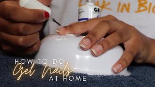 Howto do Gel nails at home  Beginner Edition  Basi Oliphant  South African Youtuber [upl. by Anneres]