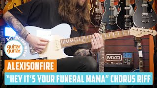 How to play quotHey Its Your Funeral Mamaquot Opening Riff by Alexisonfire  RIFF OFF THE WEEK [upl. by Edgard]