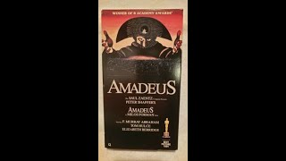 Opening to Amadeus 1993 VHS Canadian Copy [upl. by Aidin]