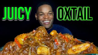 AUTHENTIC JAMAICAN FOOD MUKBANG  JERK OXTAILS MUKBANG  OXTAILS STEW MUKBANG [upl. by Efioa907]