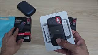 SanDisk Extreme Portable SSD E61 v2 2TB 1050mbs USB 32 Unboxing 2 unit [upl. by Brigette]