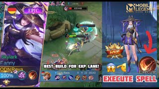 Fanny Execute spell MVP Best BuildMobile Legends Bang Bang Must Watch [upl. by Arin]