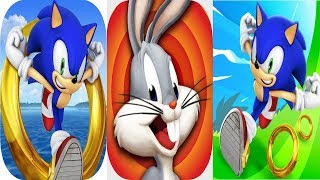 Looney Tunes Dash VS Sonic Dash Silver VS Sonic Dash  Android iPad iOS Gameplay [upl. by Yaya181]