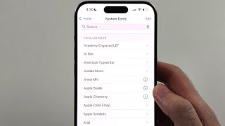 How To Change Font in iPhone iOS 18 Font Style [upl. by Elena396]