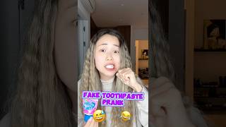 FAKE TOOTHPASTE PRANK shorts iribabyworld prank [upl. by Ennaitsirhc]