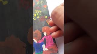 shortvideo art painting make bookmark 🔖📑 on diwali 🎇🪔 [upl. by Nek]