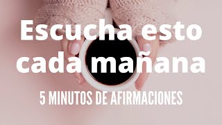 5 minutos de afirmaciones para tener un buen día  Med Soul [upl. by Ynahpets]