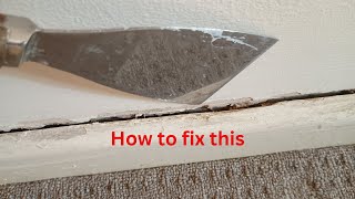 How to Fix Large Gaps Along Skirting Base Boards [upl. by Ephrayim70]