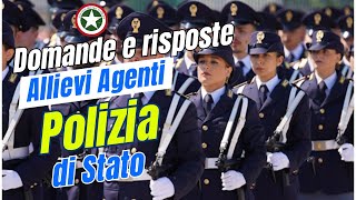 Concorso Allievi Agenti Polizia di Stato  Domande e Risposte [upl. by Gass495]