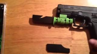 Laserlyte Zombie Pistol Bayonet review and Giveaway [upl. by Arquit]