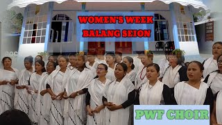 WOMENS WEEK  1st DAY  CHOIR PWF SEION 2024  heiporvlog [upl. by Nimajnab]