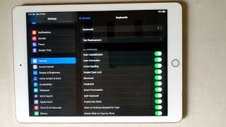 How To Enable Or Disable Predictive Text Off On iPad [upl. by Aikin653]