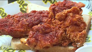 Line out the door as Jay Birds Nashville Hot Chicken opens in San Luis Obispo [upl. by Huei]