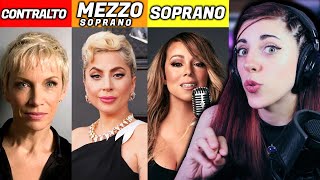 CONTRALTO vs MEZZOSOPRANO vs SOPRANO Sus diferencias [upl. by Novaj]