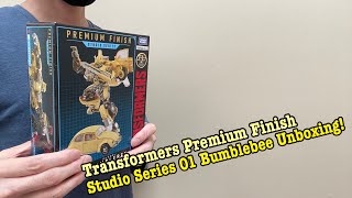 UNBOXING Transformers Premium Finish Studio Series 01 Bumblebee EN Sub [upl. by Nollahp]