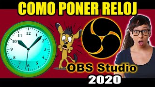 PONER RELOJ Y FECHA EN OBS EN TIEMPO REAL MÉTODO 20202021 [upl. by Hahsi]