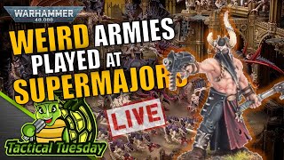 🔴Mawlocs Chaos Cults and other BIZARRE 40k lists from Supermajors  TacticalTuesday 40k Show [upl. by Iman3]