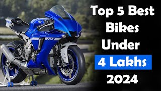 Best Bikes Under 4 Lakhs in India 2024 bestbikes bikesunder4lakhs [upl. by Sutit10]