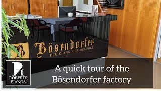 A quick tour of the Bösendorfer factory [upl. by Dempsey265]