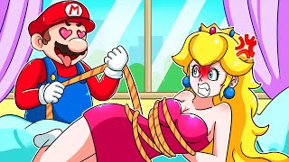 What Happen to Peachs  Peachs Being Peeped  The Super Mario Bros Animation [upl. by Greerson]