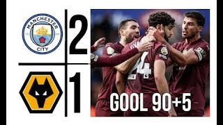 WOLVES VS MAN CITY 12 extended highlights premier league 2025  john stones amp gvardiol Goal [upl. by Ecirtaeb]