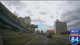 I84 West through Hartford Connecticut [upl. by Anissa70]