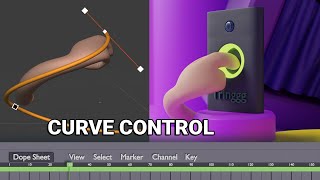 Creating Smooth Bone Animations in Blender Using Bezier Curves [upl. by Ennayd]