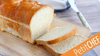 Receta PAN DE MOLDE casero  Petitchef [upl. by Karlee]