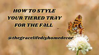 COZY FALL TIERED TRAY IDEAS  HOME DECOR 🥰 home [upl. by Ambert]