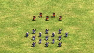 HOW MANY SHOTEL WARRIORS DO YOU NEED TO KILL 5 SAMURAI😨 Age of Empires 2 [upl. by Adnilahs]