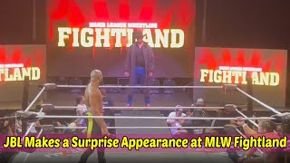 JBL Makes a Surprise Appearance at MLW Fightland Amidst His Promotional Tour [upl. by Seyer]