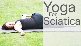 15 Minute Yoga For Sciatica and Back Pain Tight Hamstrings Class  Fightmaster Yoga Videos [upl. by Enoek235]