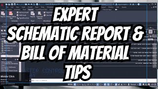 AutoCAD Electrical 71 Expert Tips for Generating Schematic Reports and BOM [upl. by Reilly653]