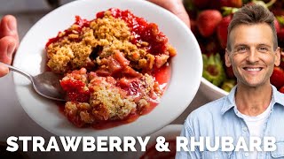 Strawberry Rhubarb Crumble [upl. by Kcinemod]