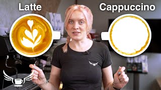 Latte VS Cappuccino whats the difference • Barista Training [upl. by Aiet871]