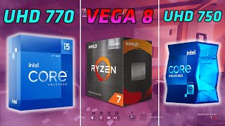 You ASKED for THIS Intel UHD 770 vs 750 vs AMD Vega 8 [upl. by Hannah]