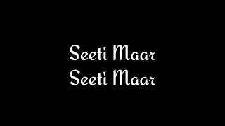 Seeti Maar Hindi Version Song  Allu Arjun  Pooja Hegde  2021 [upl. by Pepita]