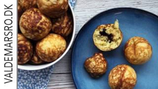 Sådan laver du super lækre luftige æbleskiver  med chokolade [upl. by Fotzsyzrk706]