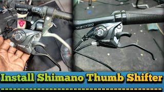 Installing Shimano 3 Speed Thumb Shifter 🥰 Any mtb Cycle automobile mtb youtube youtubevideo [upl. by Lister262]