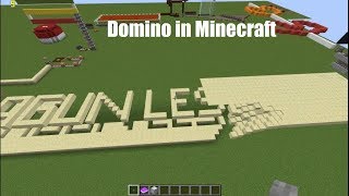 Epic Domino in Minecraft 112  Minecraft Indonesia  Link Download Map [upl. by Noakes]